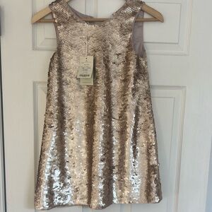 Monsoon Shimmering Rose Sequin Dress